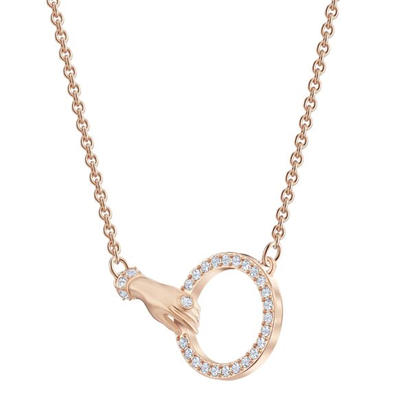 Swarovski Symbolica Necklace, Hand, White, Rose Gold-tone Plated - Image 3