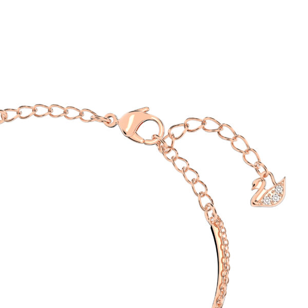 Swarovsk 5518871 Hyperbola bangle, Infinity, White, Rose gold-tone plated