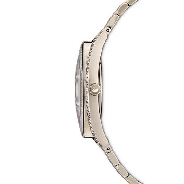 Swarovski Crystalline Aura Watch, Swiss Made, Metal Bracelet, Gold Tone, Champagne Gold-tone Finish - Image 2
