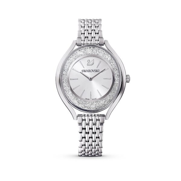 Swarovsk 5519462 Crystalline Aura watch, Swiss Made, Metal bracelet, Silver tone, Stainless steel