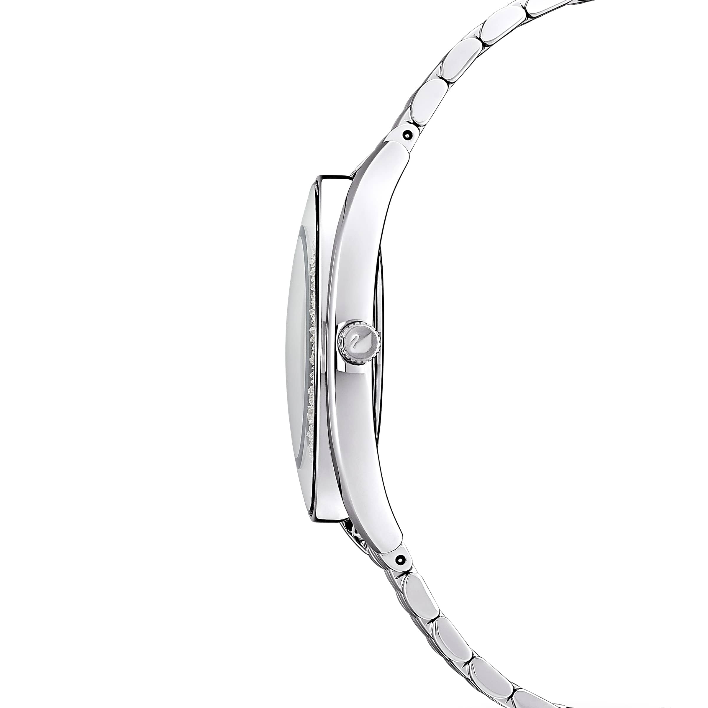 Swarovsk 5519462 Crystalline Aura watch, Swiss Made, Metal bracelet, Silver tone, Stainless steel