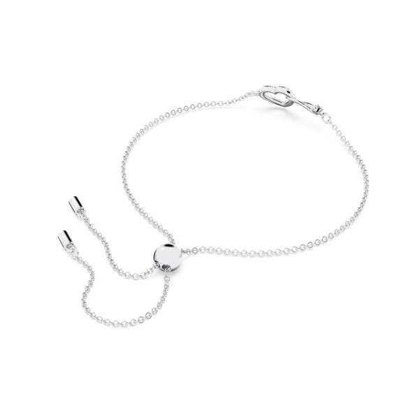 Swarovski Hyperbola Bracelet, Infinity And Heart, White, Rhodium Plated - Image 4