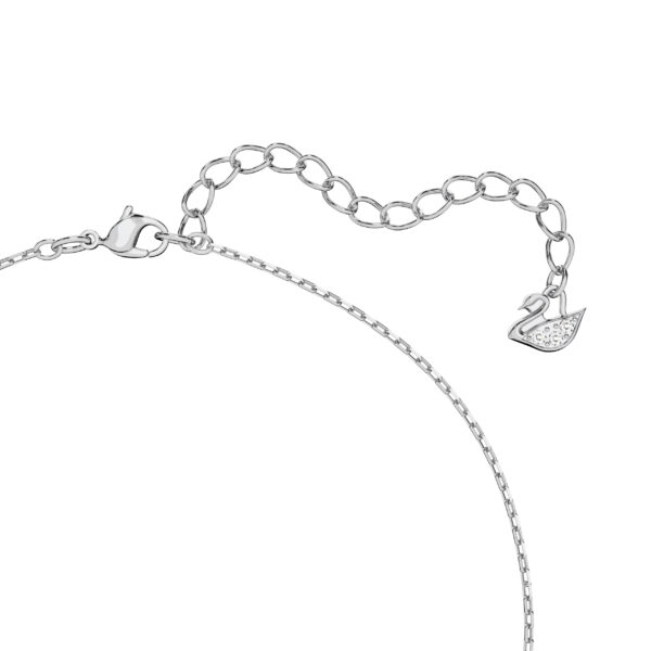 Swarovski Una Pendant, Octagon Cut, White, Rhodium Plated - Image 4