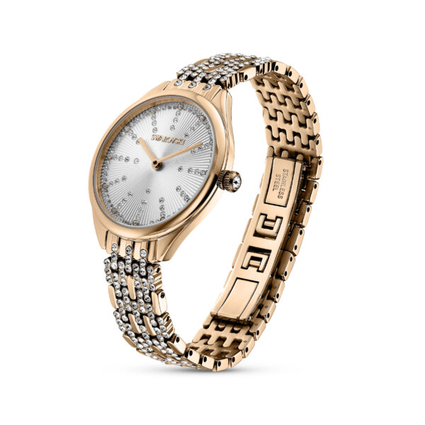 Swarovski Attract Watch, Swiss Made, Pavé, Metal Bracelet, Rose Gold Tone, Rose Gold-Tone Finish - Image 2