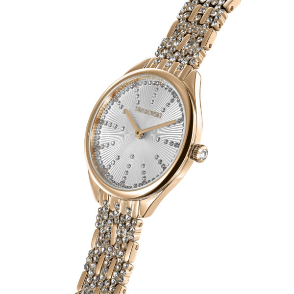 Swarovski Attract Watch, Swiss Made, Pavé, Metal Bracelet, Rose Gold Tone, Rose Gold-Tone Finish - Image 6