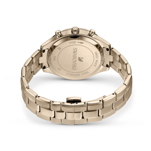 Swarovski Octea Lux Sport watch, Swiss Made, Metal bracelet, Gold tone, Champagne gold-tone finish - Image 3