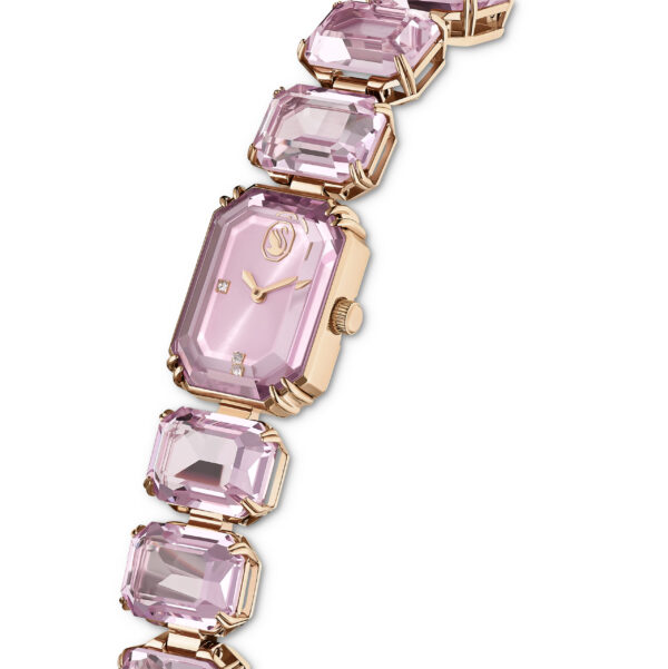 Swarovski Watch, Octagon Cut Bracelet, Pink, Rose Gold-tone Finish - Image 4