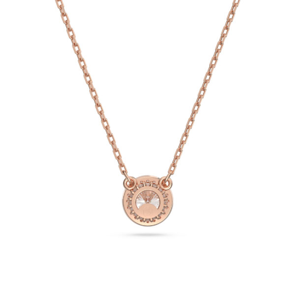 Swarovski Una Angelic Pendant, Round Cut, Pavé, White, Rose Gold-tone Plated - Image 4