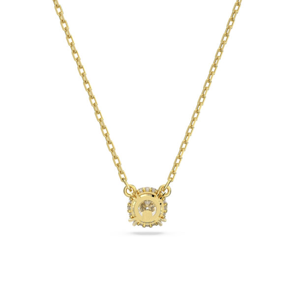 Swarovski Stilla Pendant, Round Cut, White, Gold-Tone Plated - Image 3