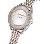 Swarovski Crystalline Aura watch, Swiss Made, Metal bracelet, Rose gold tone, Mixed metal finish - Image 4