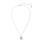 Swarovski Swan Pendant, Swan, Medium, Blue, Rhodium Plated - Image 2