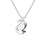 Swarovski Swan Pendant, Swan, Medium, Blue, Rhodium Plated - Image 4