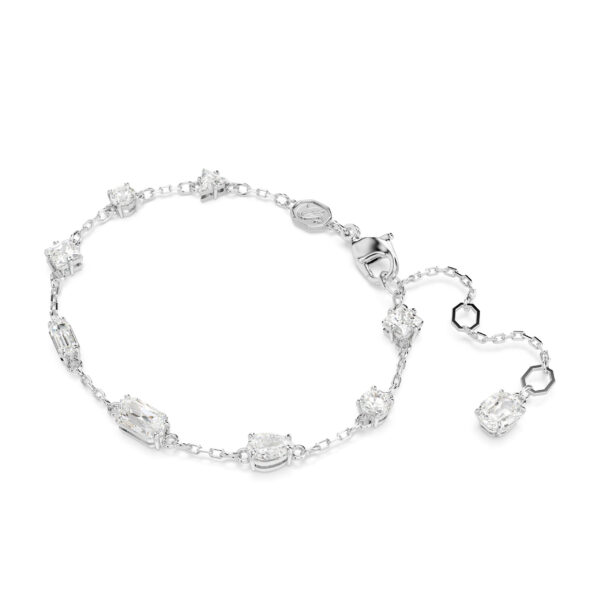 Swarovski Mesmera Bracelet, Mixed Cuts, Scattered Design, White, Rhodium Plated - Image 2