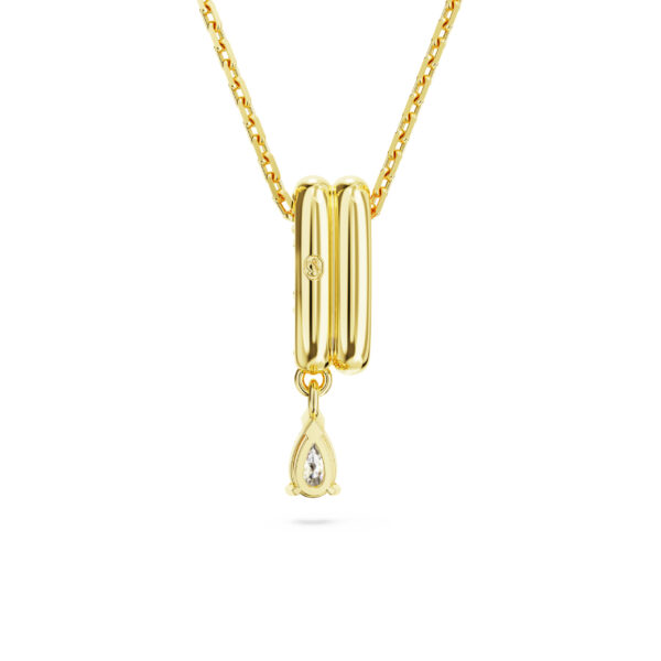 Swarovski Imber pendant, Mixed cuts, White, Gold-tone plated - Image 4