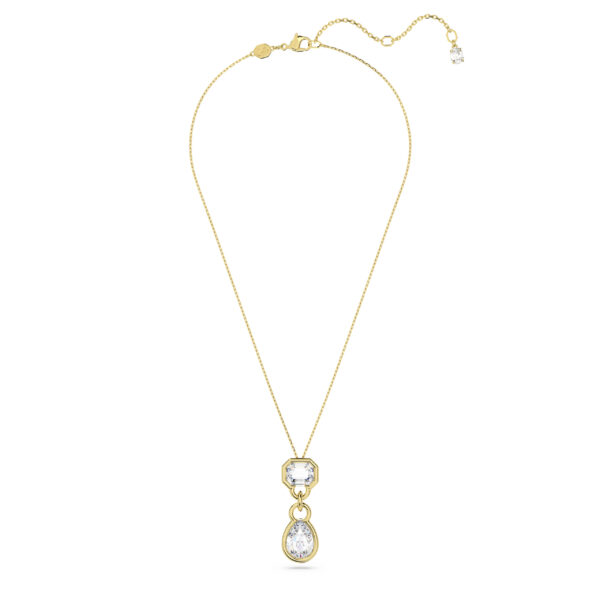 Swarovski Imber pendant, Mixed cuts, White, Gold-tone plated - Image 2