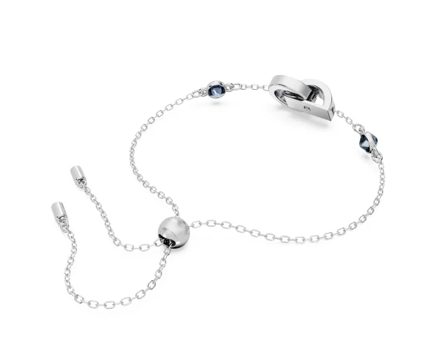 Swarovski Dextera bracelet, Interlocking loop, Blue, Rhodium plated - Image 3