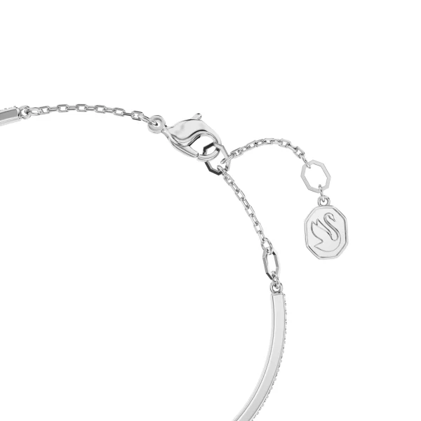 Swarovski Sublima bangle, Moon, White, Rhodium plated - Image 3