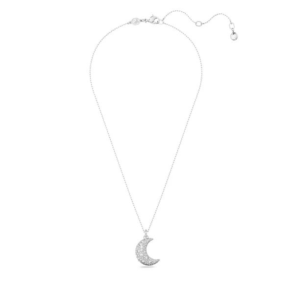 Swarovski Sublima pendant, Moon, White, Rhodium plated - Image 3