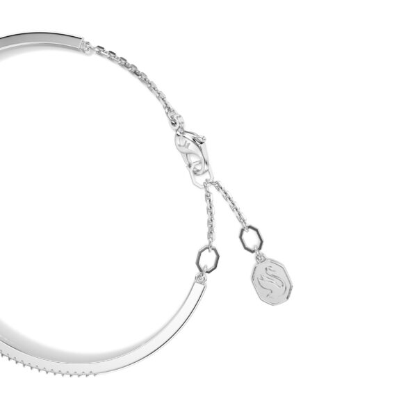 Swarovski Mesmera bangle, Mixed cuts, White, Rhodium plated - Image 3