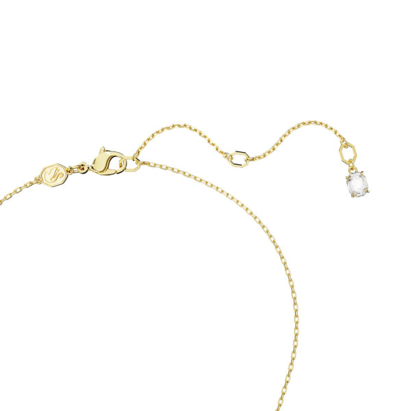 Swarovski Dextera pendant, Interlocking loop, White, Gold-tone plated - Image 3