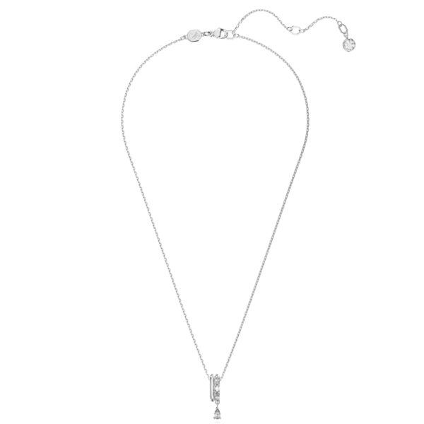 Swarovski Imber pendant, Mixed cuts, White, Rhodium plated - Image 2