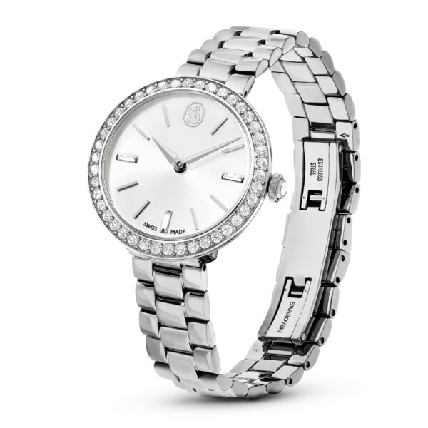 Swarovski Certa watch, Swiss Made, Metal bracelet, Silver tone, Stainless Steel - Image 2