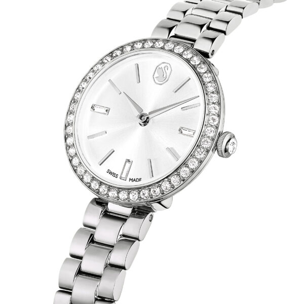 Swarovski Certa watch, Swiss Made, Metal bracelet, Silver tone, Stainless Steel - Image 4