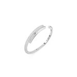 Swarovski Dextera bangle, Magnetic closure, White, Rhodium plated - Image 3