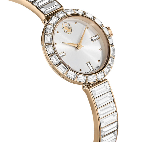 Swarovski Matrix Bangle watch, Swiss Made, Crystal bracelet, Rose gold tone, Rose gold-tone finish - Image 6