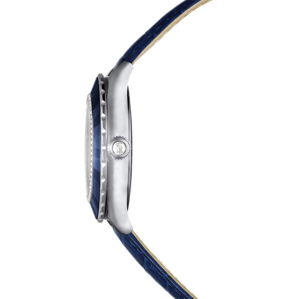 Swarovski Octea Moon watch, Swiss Made, Moon, Leather strap, Blue, Stainless steel - Image 5