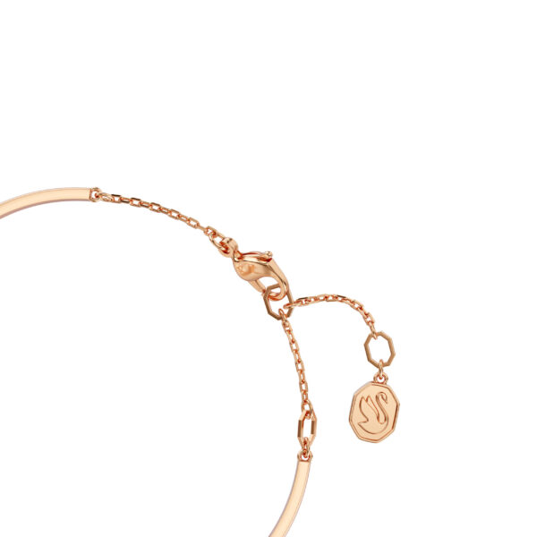 Swarovski Hyperbola bangle, Infinity, White, Rose gold-tone plated - Image 3