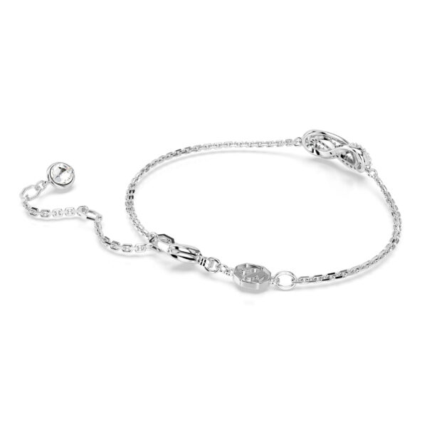 Swarovski Hyperbola bracelet, Infinity, White, Rhodium plated - Image 4