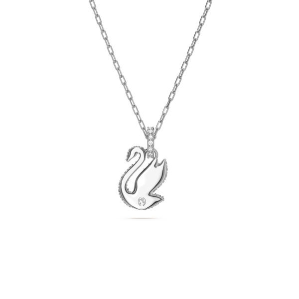 Swarovski Swan pendant, Swan, Small, Blue, Rhodium plated - Image 3