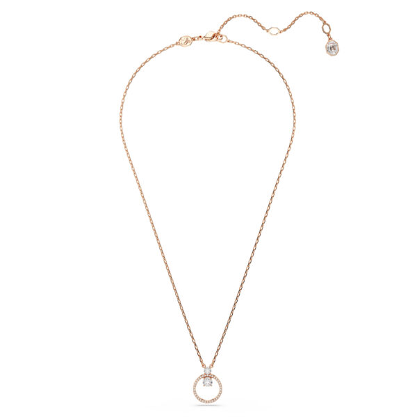 Swarovski Constella pendant, Round cut, White, Rose gold-tone plated - Image 4