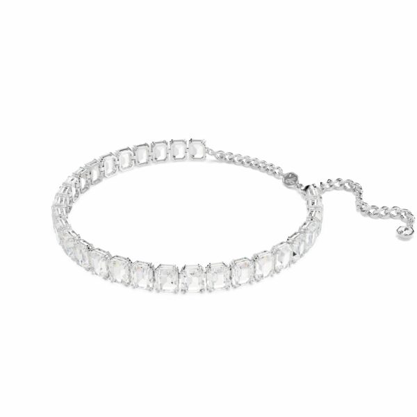 Swarovski Millenia choker, Octagon cut, White, Rhodium plated - Image 4