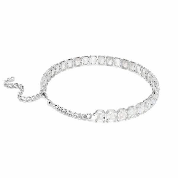 Swarovski Millenia choker, Octagon cut, White, Rhodium plated - Image 2