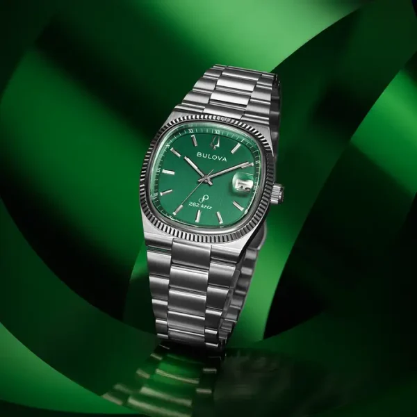 Bulova Super Seville Watch, 38mm, High Precision Quartz, Green - Image 4