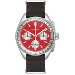 Bulova Lunar Pilot Chronograph Watch, 44mm, Quartz, Special Edition, Extra Strap, Red Blood Moon - Image 5