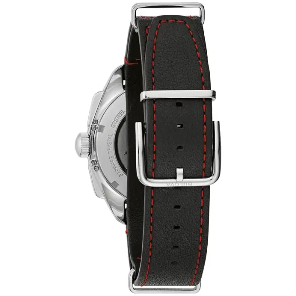 Bulova Lunar Pilot Chronograph Watch, 44mm, Quartz, Special Edition, Extra Strap, Red Blood Moon - Image 7