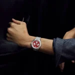 Bulova Lunar Pilot Chronograph Watch, 44mm, Quartz, Special Edition, Extra Strap, Red Blood Moon - Image 8