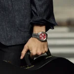 Bulova Lunar Pilot Chronograph Watch, 44mm, Quartz, Special Edition, Extra Strap, Red Blood Moon - Image 9