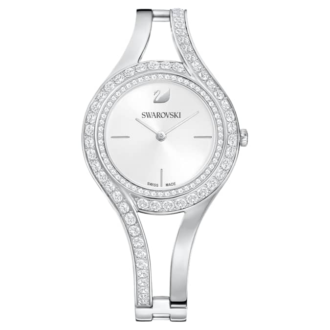 Swarovsk 5377545 Eternal Watch, Swiss Made, Crystal Bracelet, Silver Tone, Stainless Steel