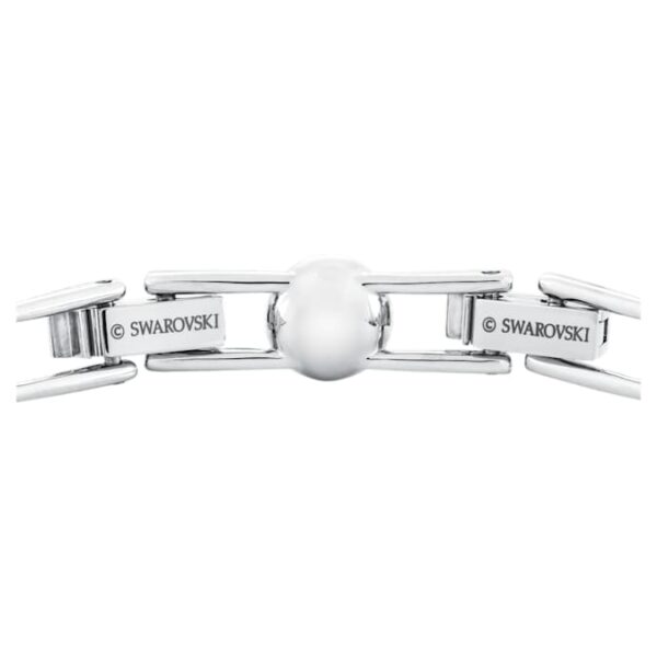 Swarovski Una Angelic Tennis Bracelet, Round Cut, Small, White, Rhodium Plated - Image 4