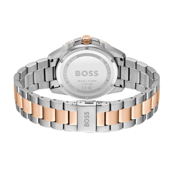 Boss Ace Carnation Gold IP Bracelet 43mm Watch Blue - Image 3