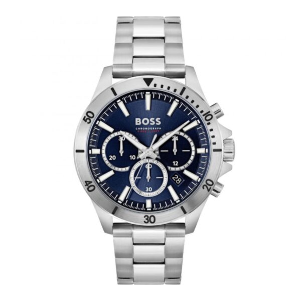 Boss Troper Chronograph Quartz 45mm Mens Watch Blue