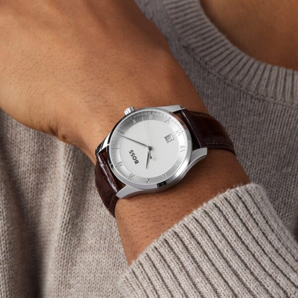 Boss Principle Mens Watch Silver 41mm - Image 10