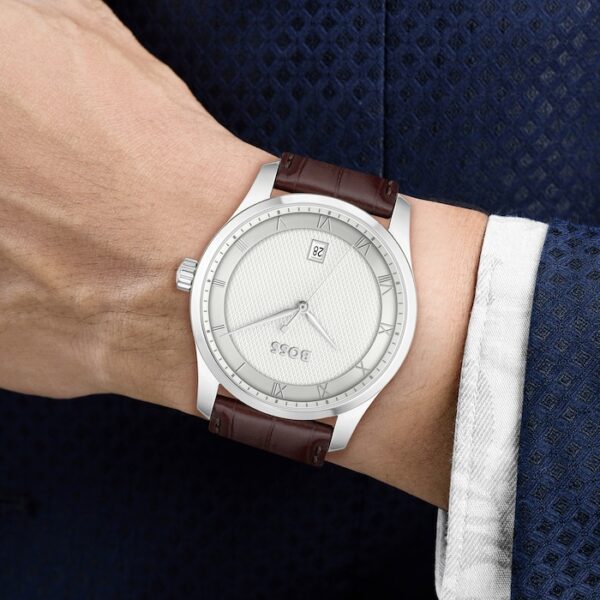 Boss Principle Mens Watch Silver 41mm - Image 9