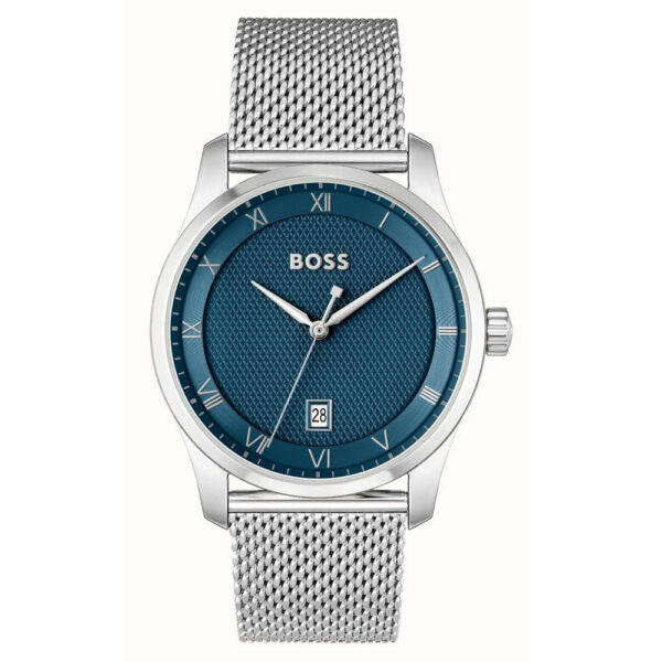 Boss Principle (41mm) Blue Dial, Stainless Steel Mesh Bracelet