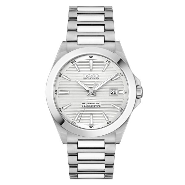 Boss Strike 41mm Mens Watch Silver