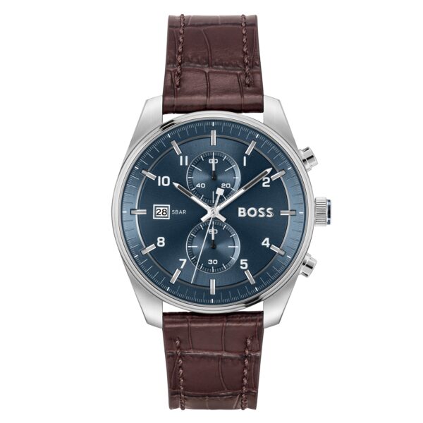 Boss Skytraveller 44mm Mens Watch Blue